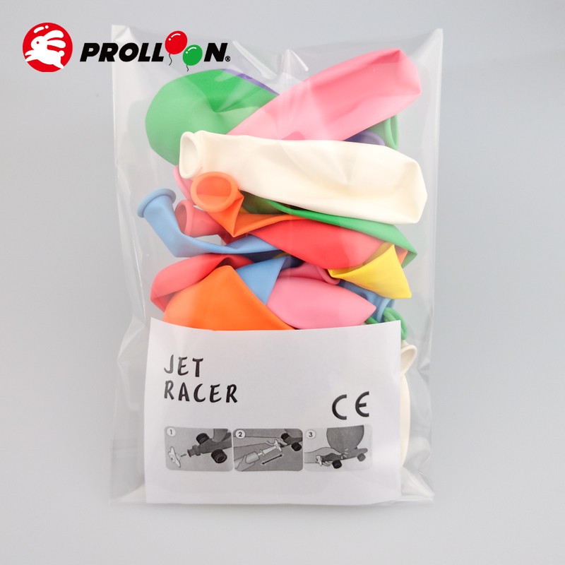 【大倫氣球】氣球賽車補充包 20入裝 (本產品不含賽車本體) 顏色隨機出貨 台灣製造 天然乳膠 安心玩具 安全無毒