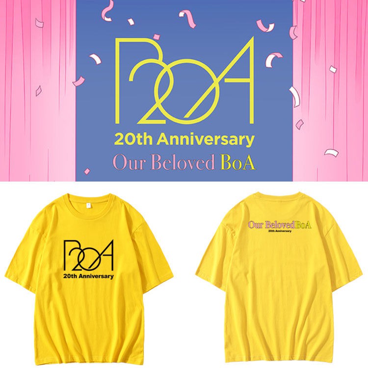 【西柚】寶兒BOA同款20周年粉絲紀念周邊應援衣服純棉印花短袖T恤