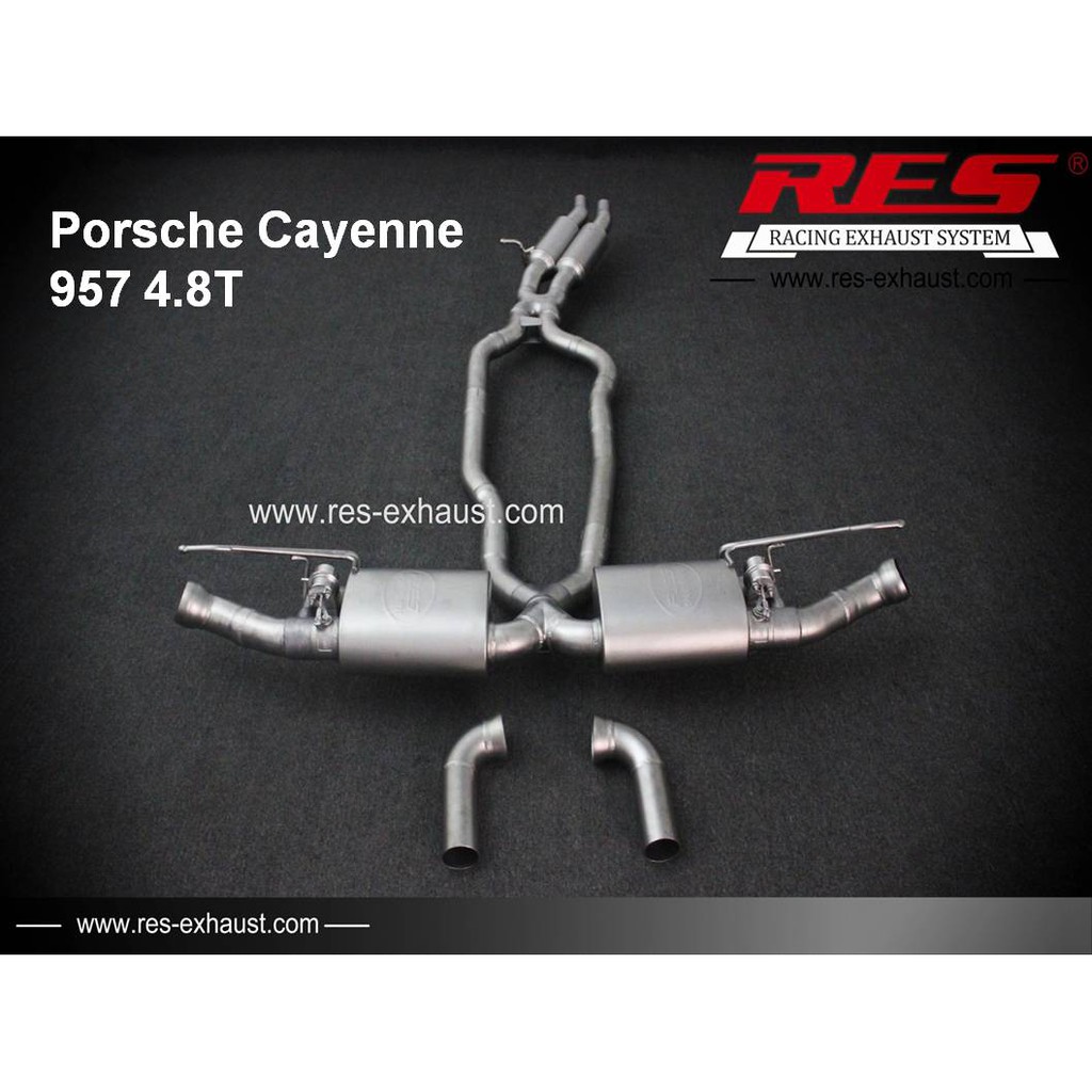 【RES排氣管】 Porsche Cayenne 957 4.8T 不鏽鋼/鈦 當派 電子閥門 JK總代理