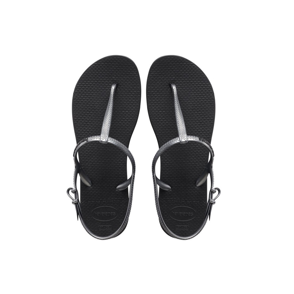 哈瓦仕Havaianas Freedom SL 可調式涼鞋系列 黑銀款 新款特價850