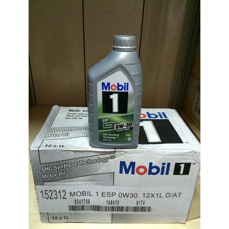 【MOBIL 美孚】ESP 0W30、合成機油、1L/罐、12罐/箱【歐洲進口】-滿箱區