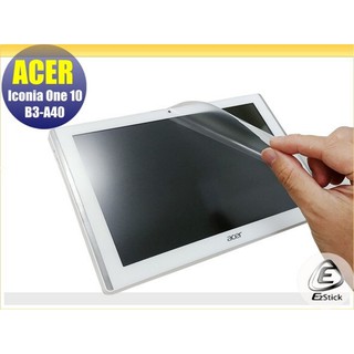 【Ezstick】ACER Iconia One 10 B3-A40 靜電式平板LCD液晶螢幕貼 (可選鏡面或霧面)