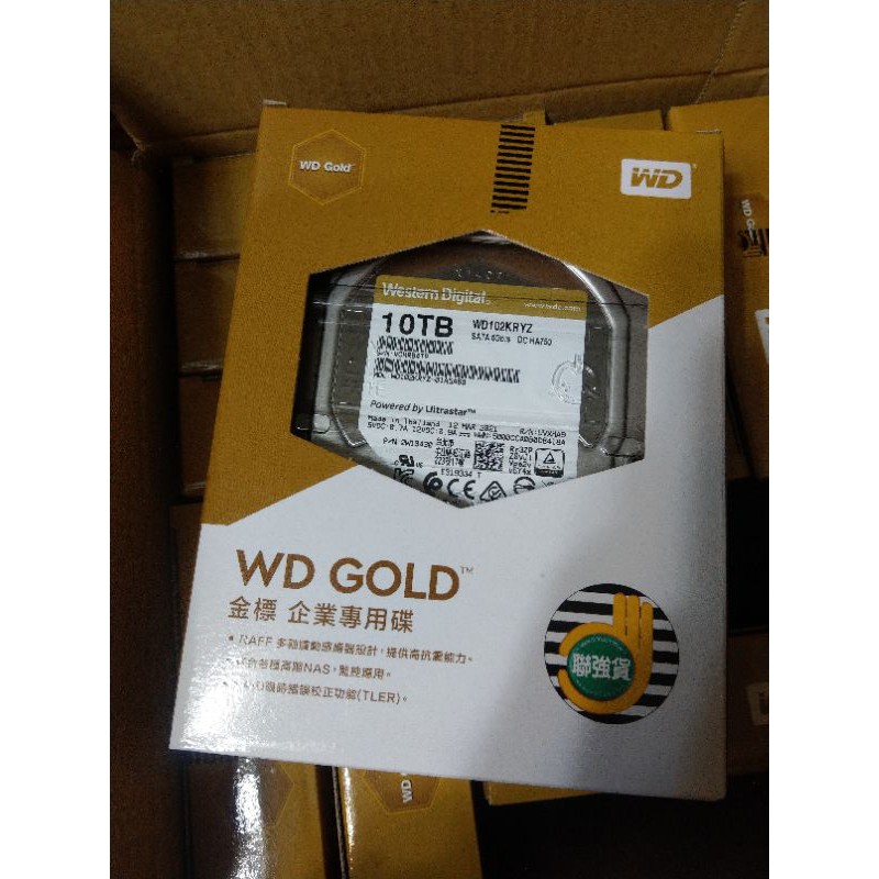 WD 金標 10T 企業碟 WD102KRYZ