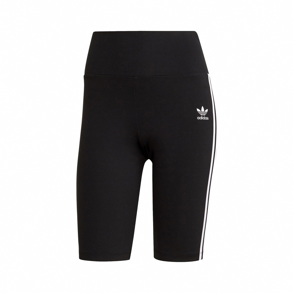 Adidas 短褲 HW Tights Short 女款 黑 單車庫 緊身褲 高腰 三線條 三葉草【ACS GN2842