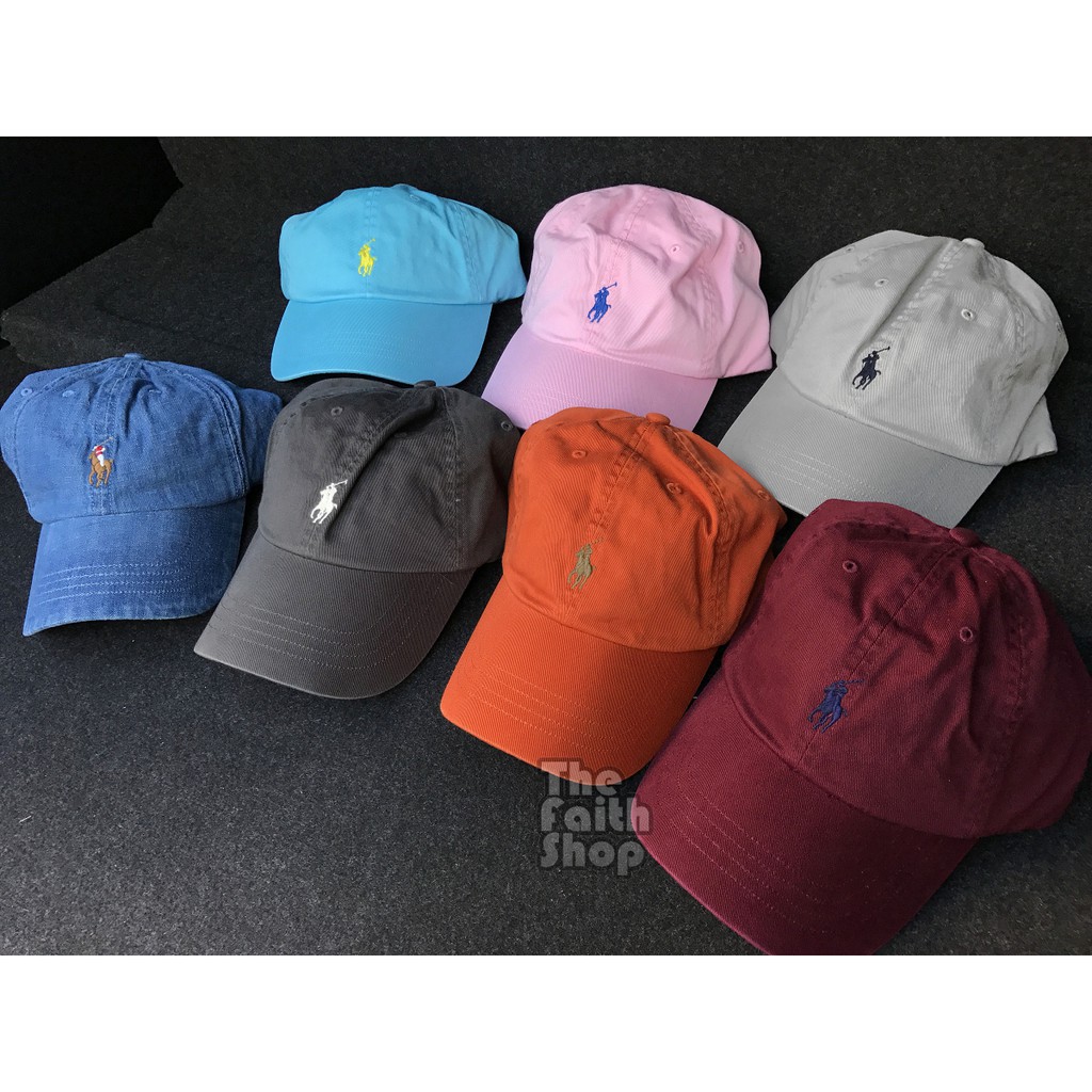 新款全新正品polo Ralph Lauren Logo Cap 小馬老帽棒球帽基本款共7色eso 蝦皮購物