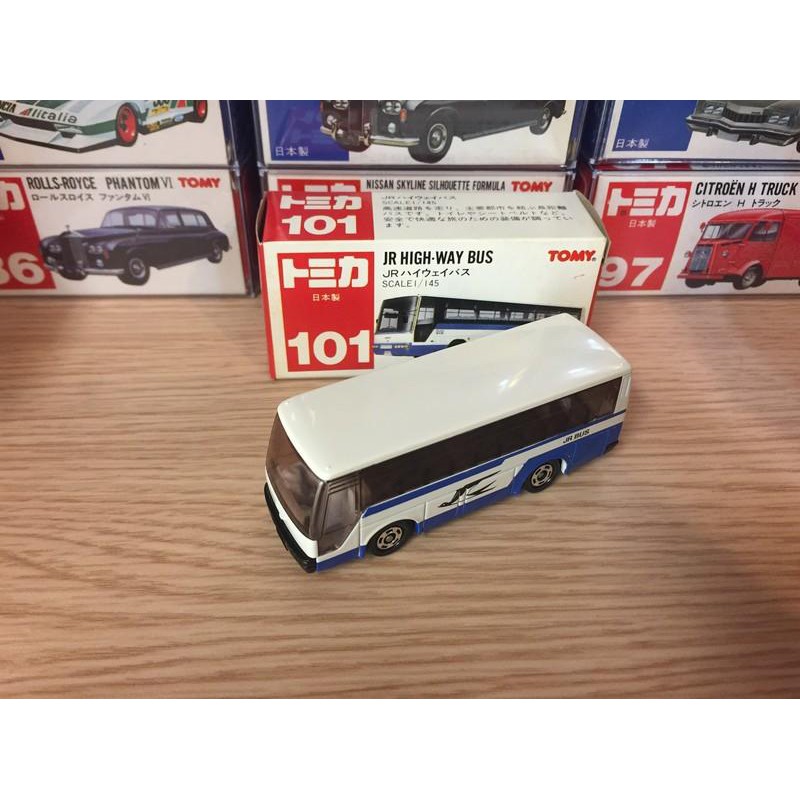 Tomica 日本製 no.101 JR HIGHWAY BUS 高鐵巴士 紅標 絕版