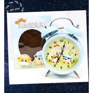 現貨~天竺鼠車車 4吋鬧鐘 打鈴鬧鐘 時鐘 桌上鐘 天竺鼠車車