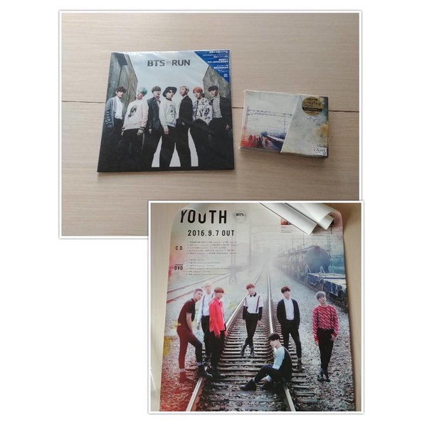 【BTS】防彈少年團 youth 初回限定盤 + run shop 限定盤 日專 黑膠 附海報