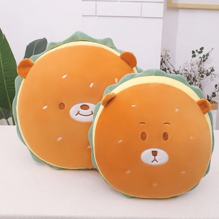 漢堡包抱枕毛絨玩具吃貨零食包爬墊睡覺多功能少女心生日創意禮物