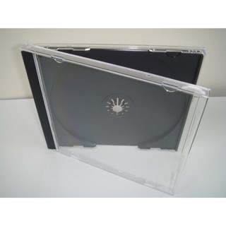 【臺灣製造】1個-10mm jewel case黑色PS壓克力CD盒/DVD盒/光碟盒/CD殼
