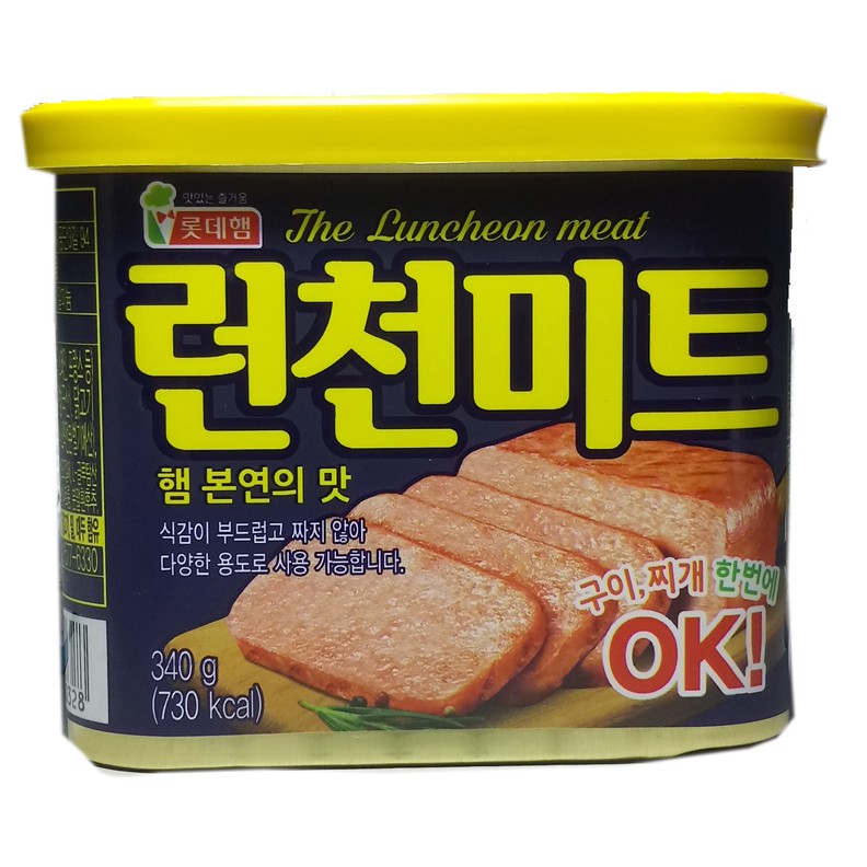 韓國 樂天 午餐肉 340g/瓶