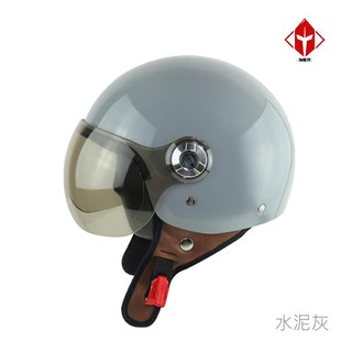 華泰 安全帽 K-808 素色 水泥灰 飛行帽 騎士帽 半罩 全拆洗《淘帽屋》