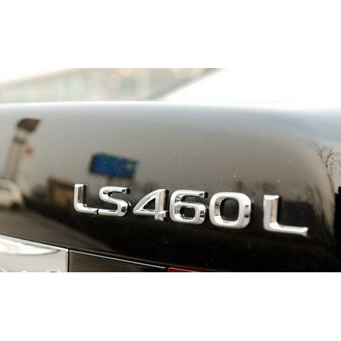 圓夢工廠 LEXUS LS460L  鉻銀 尾門字標 車標 車型貼 車身字貼 後車箱字體 同原廠款式