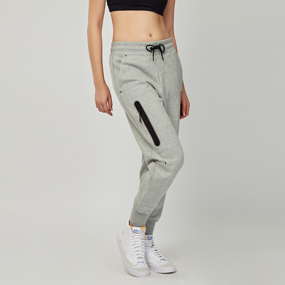 Nike NSW tch flc pant hr 女款 灰 運動 慢跑 健身 長褲 縮口褲 CW4293-063