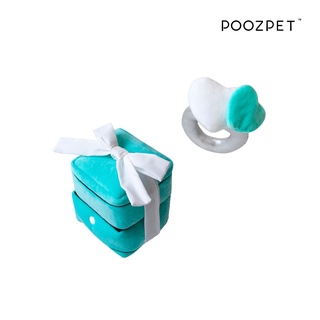 POOZPET 戒指套組 寵物 益智 嗅聞扯紙玩具 貓玩具 益智玩具 情人節禮物 戒指 戒指盒 發聲玩具 造型玩具 搞怪