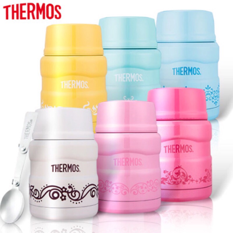 THERMOS 膳魔師 不鏽鋼真空保溫悶燒罐/食物罐470ml 現貨供應（綠色）