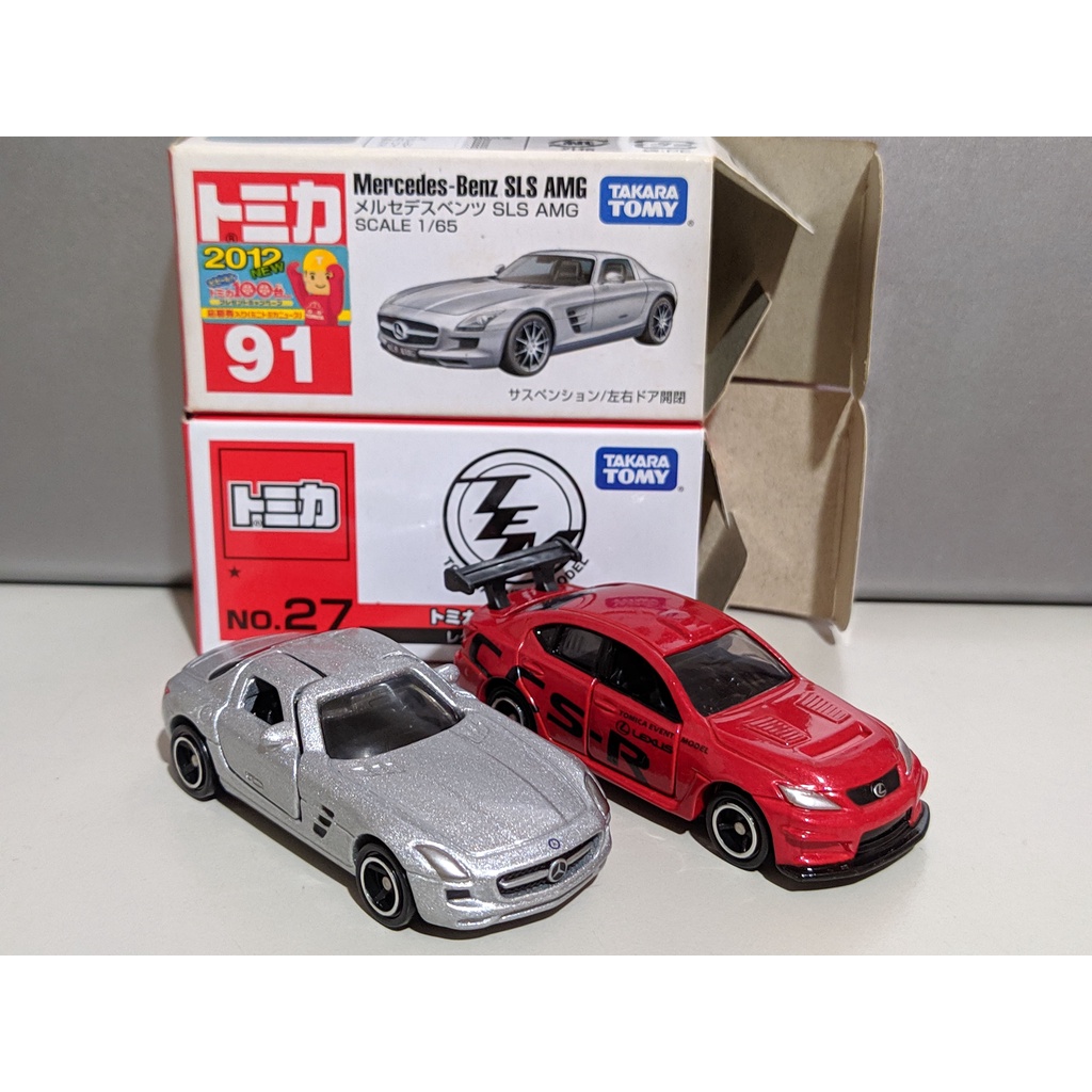 多美 Tomy Tomica 91 Benz SLS AMG 會場 27 Lexus IS F CCS-R