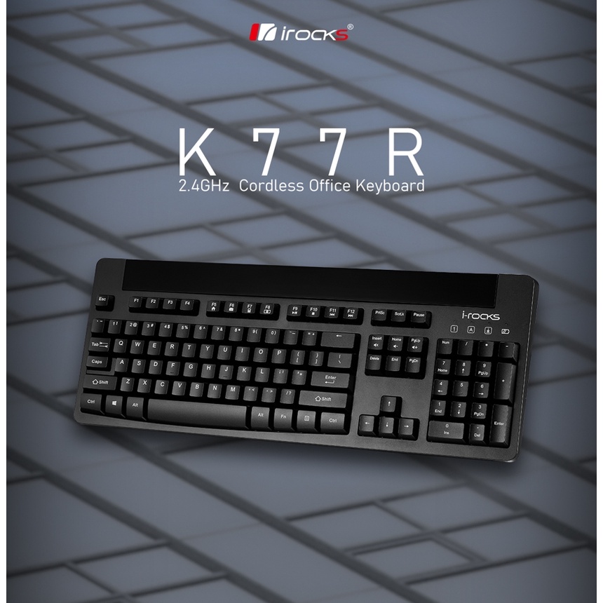 【S03 筑蒂資訊】含稅 iRocks K77R 2.4GHz無線商用鍵盤 IRK77R 無線趣味積木鍵盤