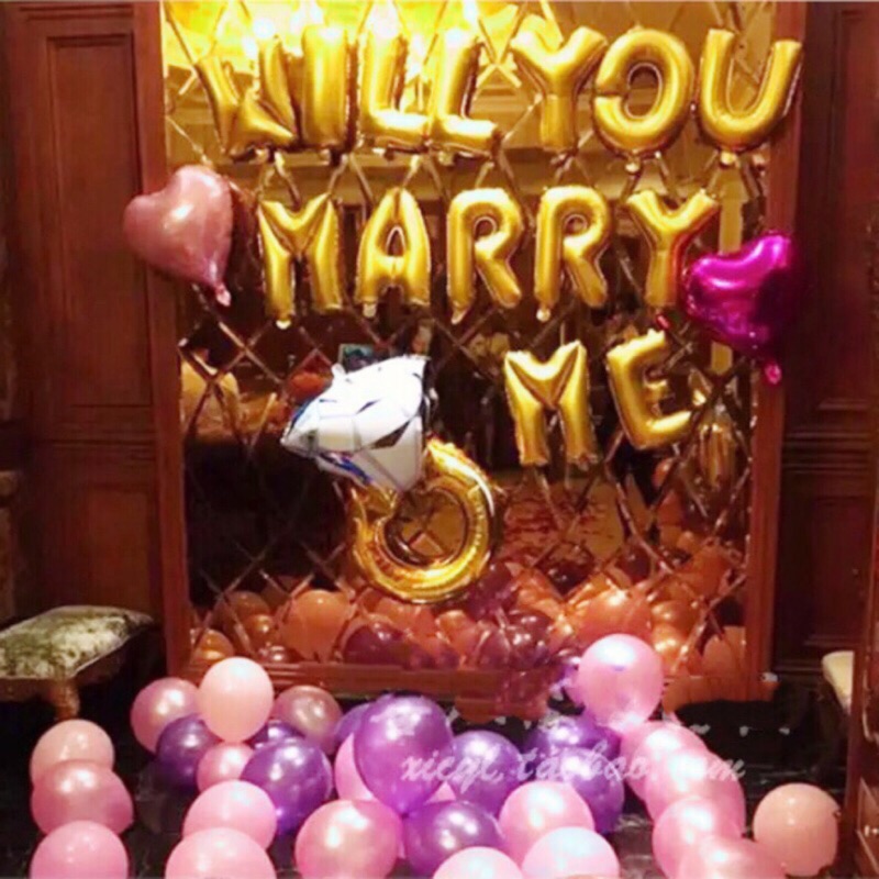 ❃甜心派對❃ 🔥24小時出貨🔥【 求婚氣球請嫁給我 】浪漫求婚 戒指氣球 花瓣 心型燈