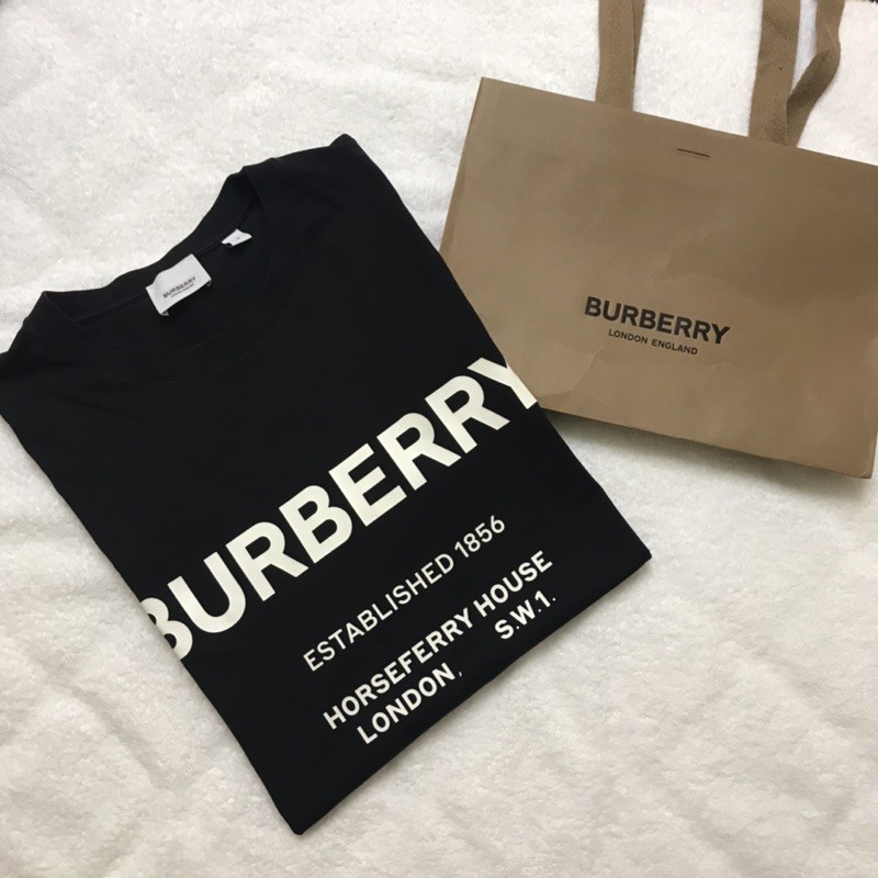 📢二手 Burberry熱銷網紅款🔥Burberry 文字logo短袖T恤 S os 正品