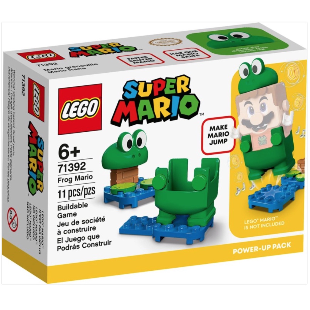 【周周GO】LEGO 樂高 71392 超級瑪利歐 青蛙瑪利歐 Power-Up 套裝 Frog Mario