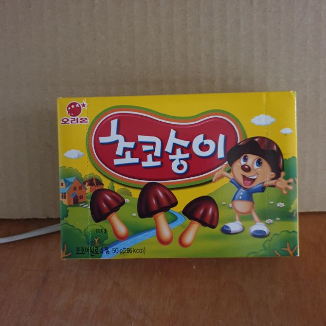 NG 韓國好麗友香菇巧克力餅乾，50克
