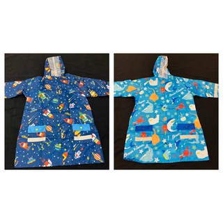 (小品日貨) 現貨在台 日本代購 Skater 太空 海洋 雨衣 排扣式 雨衣 小朋友雨衣 適合身高110~125cm