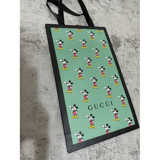 Gucci 正品 聯名 米奇紙袋 提袋