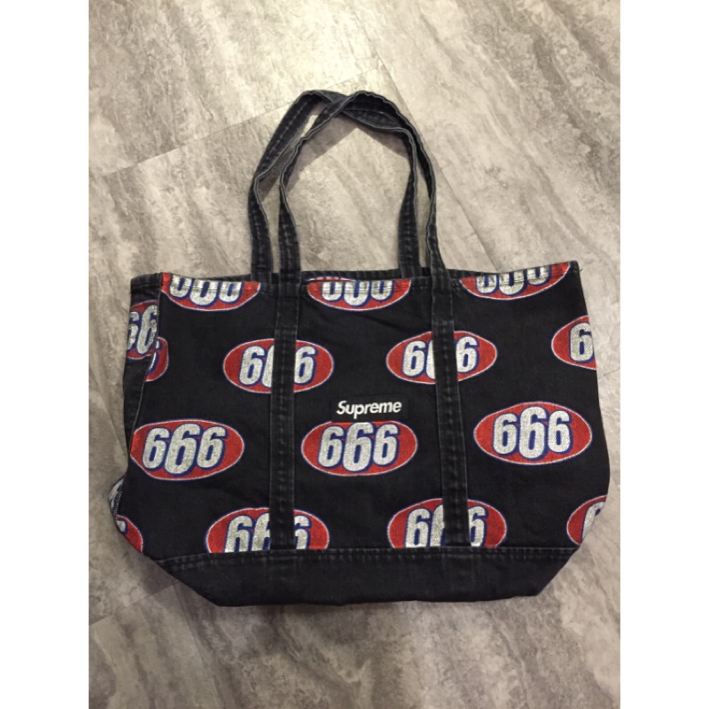supreme 666 tote bag