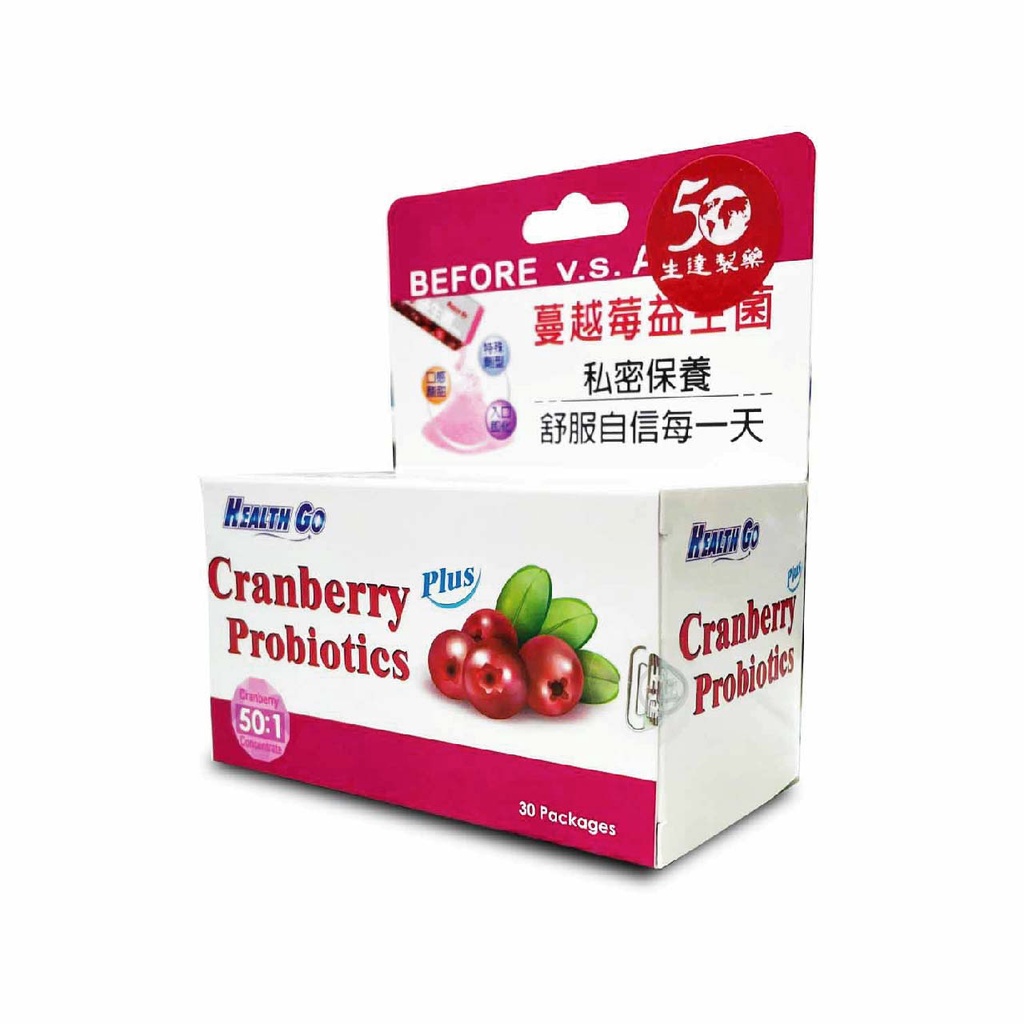【生達】蔓越莓益生菌2g*30包/盒(出貨拆外盒)