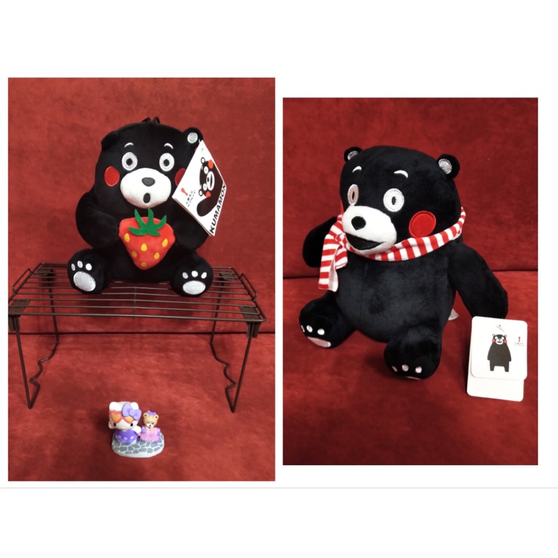 KUMAMON  熊本熊抱草莓款、 熊本熊圍巾款絨毛娃娃