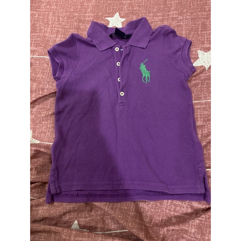 二手 Ralph Lauren 紫色polo衫 尺寸3t