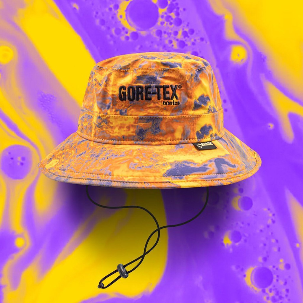 【R-MAN】 Gore-Tex x New Era 漁夫帽 Bucket Hat 探險帽 抽繩 橘色 渲染