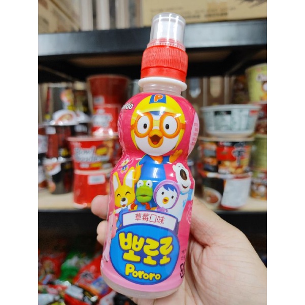 韓國 啵樂樂 Pororo乳酸飲料 現貨 啵樂樂乳酸飲料 （水蜜桃、蘋果、牛奶、草莓、藍莓、青葡萄）