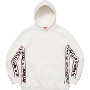 text rib hooded sweatshirt supreme