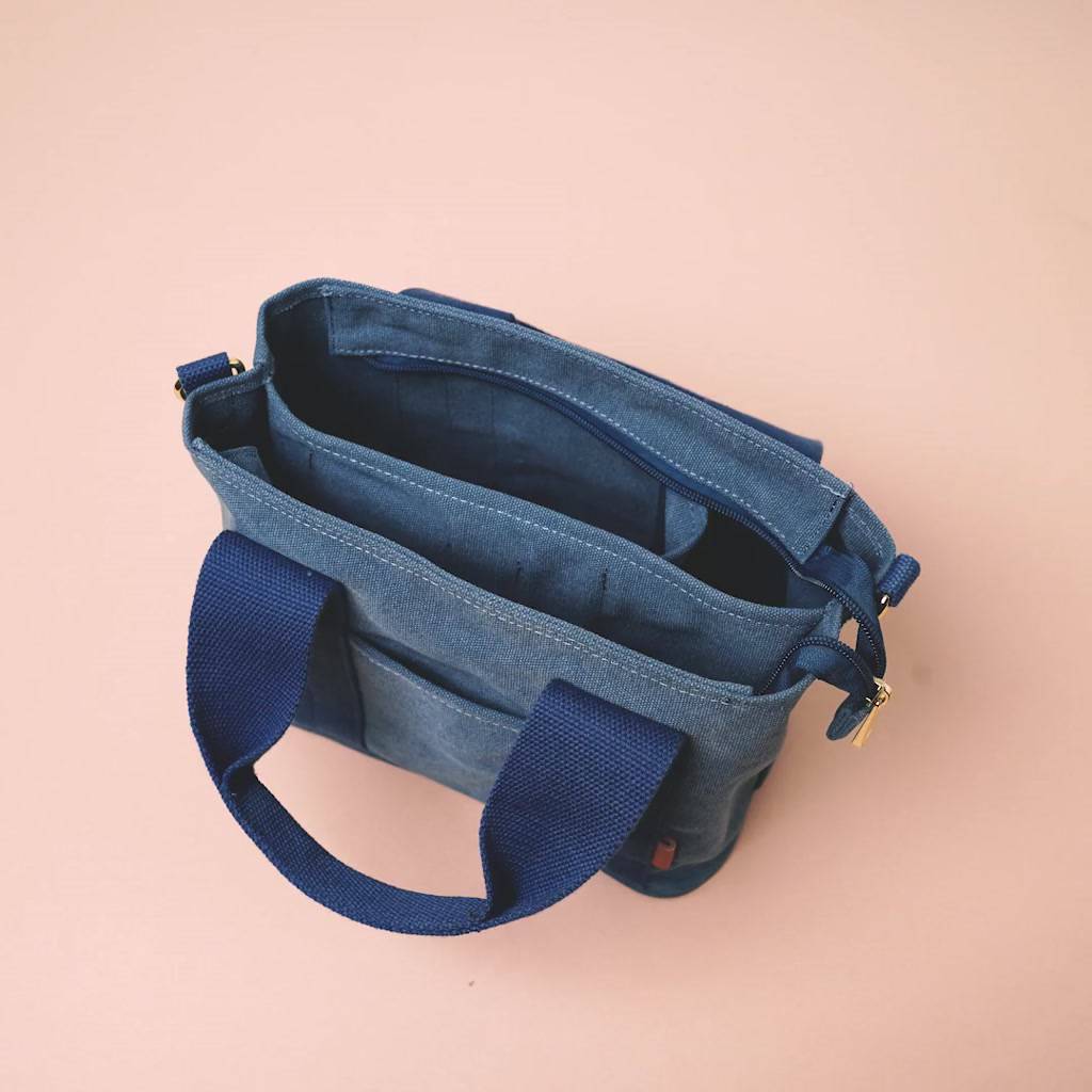 Kiiwi O![3.0拉鍊升級版]日本同步多隔層厚磅帆布兩用托特包 MISA(多色選)