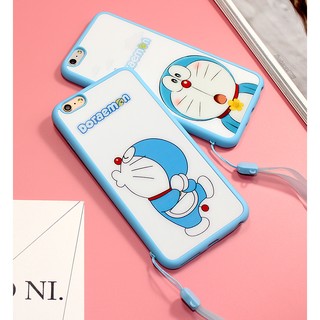 Iphone5/5s/se/6/6s/6Plus/6s Plus/7/7plus哆啦A夢小叮噹 掛繩手機全包軟殼