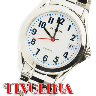 日本TIVOLINA男錶手錶【 長億鐘錶 】數字大 老人老花眼也看的 藍寶石玻璃 有日期 公司貨 一年保固 實體店面售服