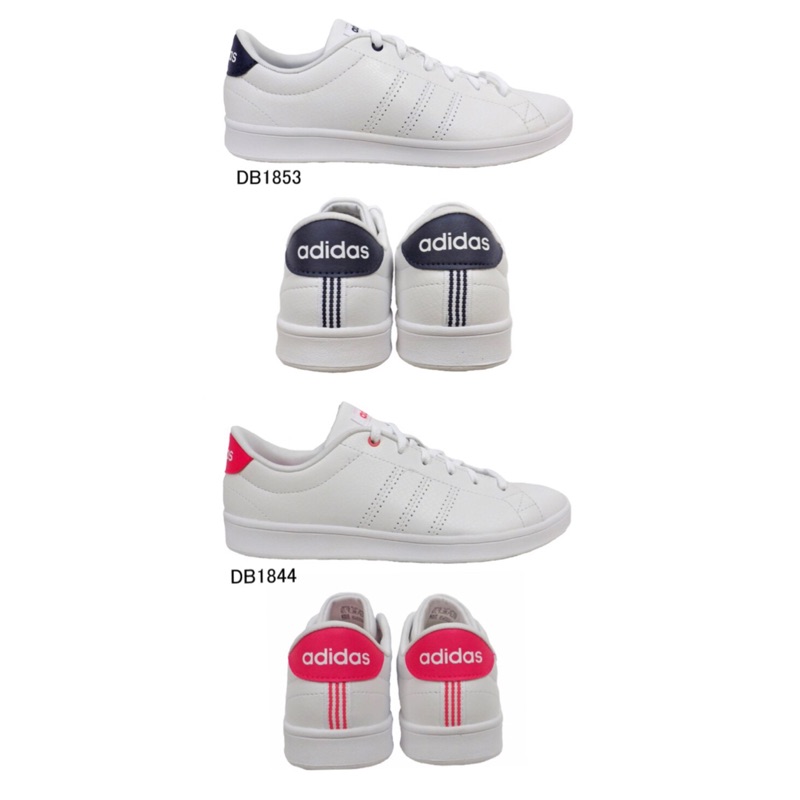 ADIDAS ADVANTAGE CLEAN QT NEO系列 女款運動 休閒鞋  白藍/白桃