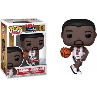 FUNKO POP 112 NBA 魔術強森 1992 白色USA制服 Magic Johnson 限定版