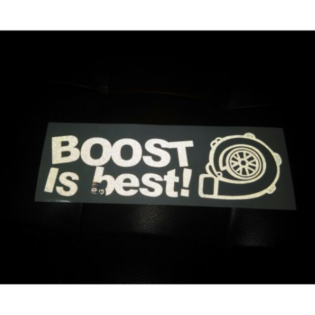 Boost is best 反光貼紙 渦輪 impreza sti e92 f30 c250 gti gtr mini