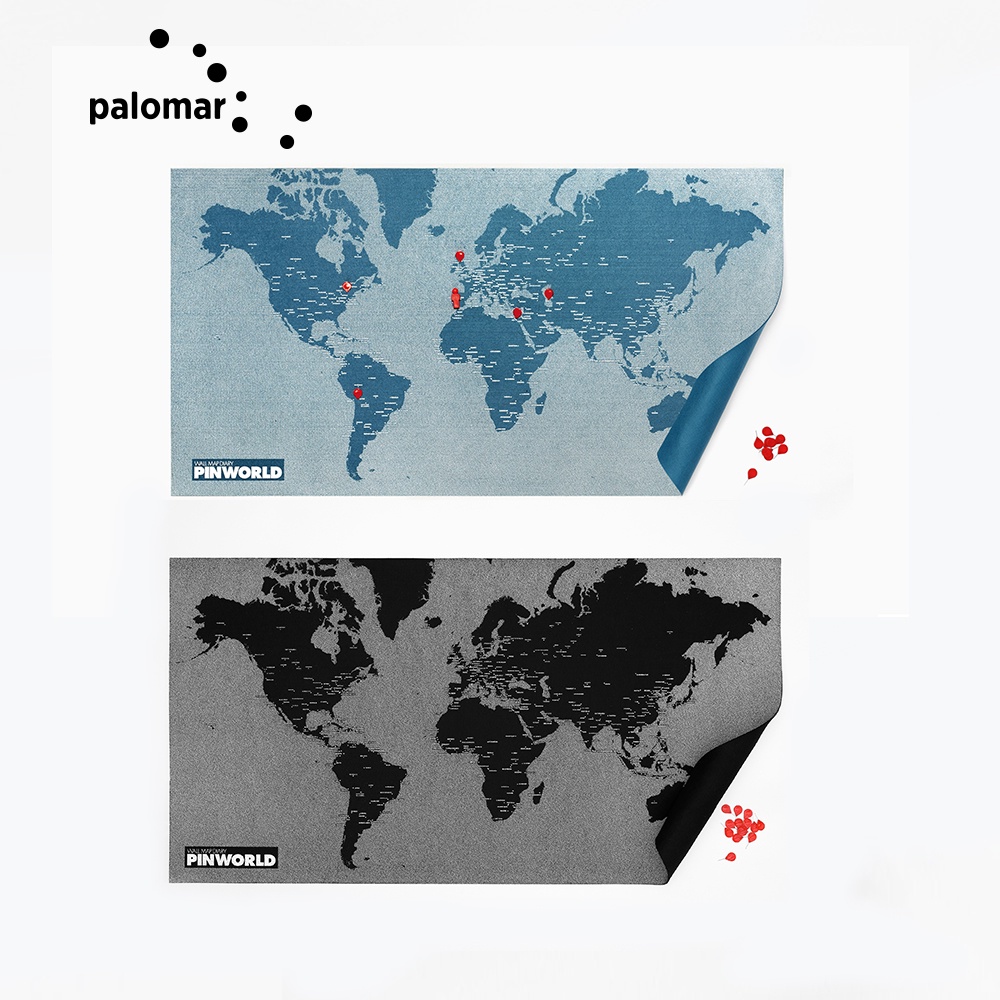 【palomar】拼世界地圖 (台灣現貨) 羊毛氈 掛圖 掛布 旅行 佈置 質感裝飾 旅遊生活