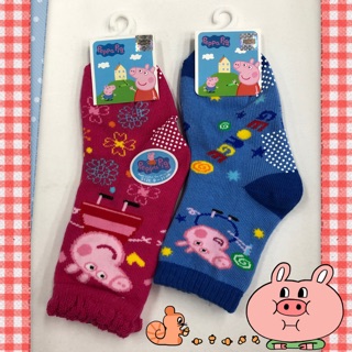 全系列 佩佩 喬治 正版授權 台灣製造 新款 粉紅豬小妹 佩佩豬 喬治豬 卡通 四分之三 3/4 童襪 長襪 寶寶 襪