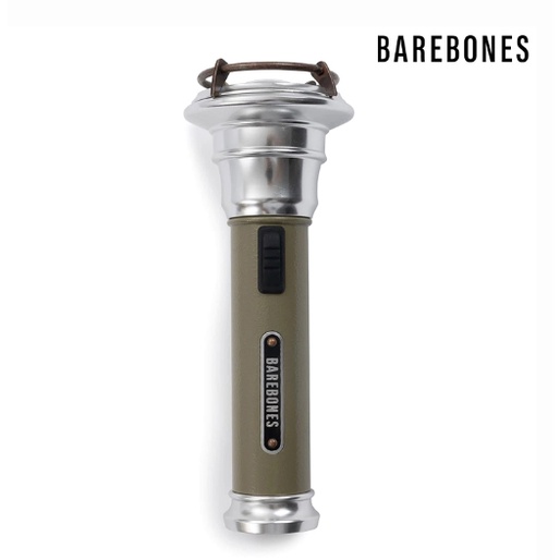 露營夜衝好幫手 Barebones LIV-290 手電筒 Vintage Flashlight / 橄欖綠、石灰色