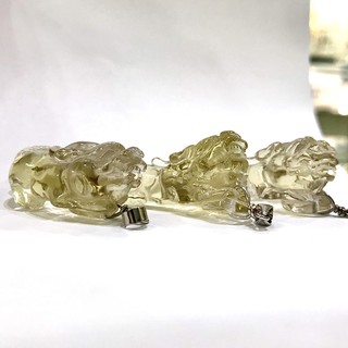 『金喜晶』天然黃水晶墜子 項鍊 貔貅 精雕 強力招財 改善腸胃 父親節 母親節 禮物 附鍊子