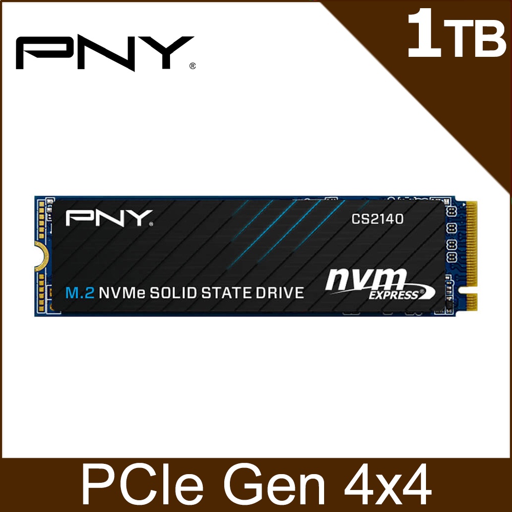 全新 PNY CS2140 1TB M.2 2280 PCIe Gen4x4 SSD 固態硬碟 高雄