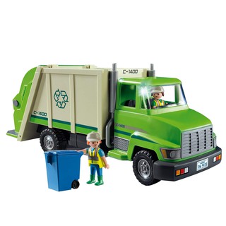 <現貨>PLAYMOBIL 5679 垃圾車 資源回收車 卡車 綠色 含人偶 平行輸入