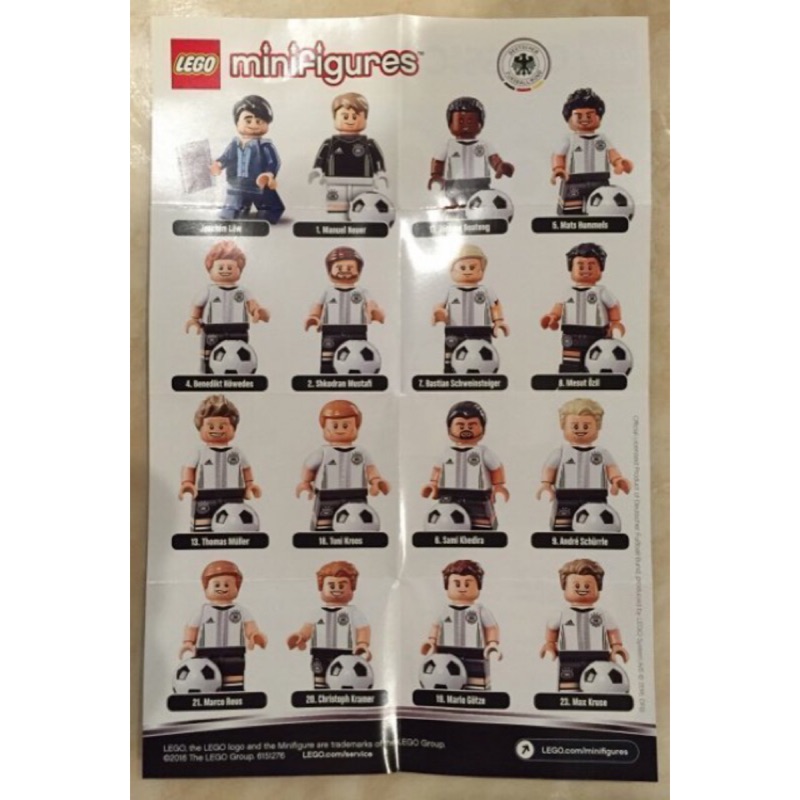 LEGO 71014 足球隊一套人偶16隻