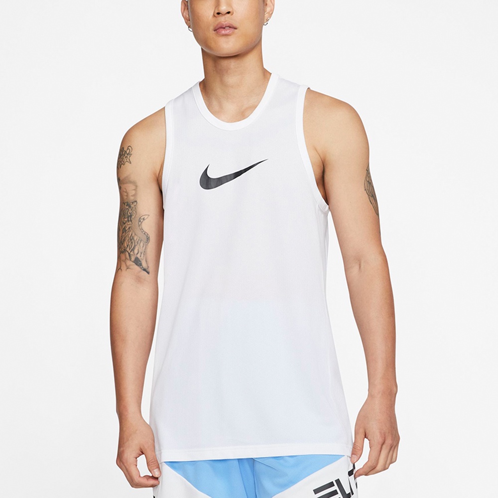 NIKE 耐吉2109男款背心運動上衣AS M NK DRY TOP SL CROSSOVER白BV9388100