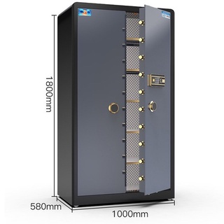 【廠傢直銷】虎牌保險櫃傢用大型商用辦公1.8米對開門金庫指紋雙門防盜保管箱1.5米珠寶書畵收藏防火防水保險櫃箱十大品牌